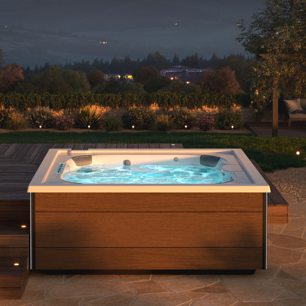 How much room should you have around a hot tub?